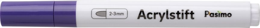 Pasimo 2-3 mm Farbe Violett Einzel Acrylstift
