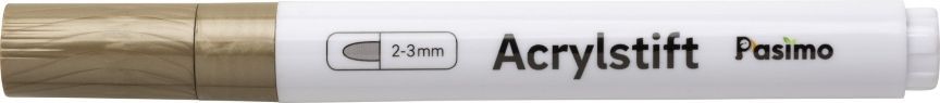 Pasimo 2-3 mm Farbe Gold Einzel Acrylstift