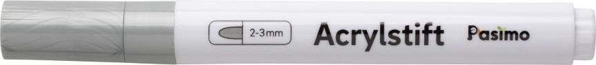 Pasimo 2-3 mm Farbe Silber Einzel Acrylstift