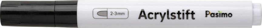 Pasimo 2-3 mm Farbe Schwarz Einzel Acrylstift