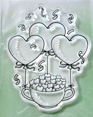 Herz Ballons Stempel