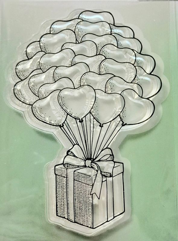 Fliegende Herzen Stempel