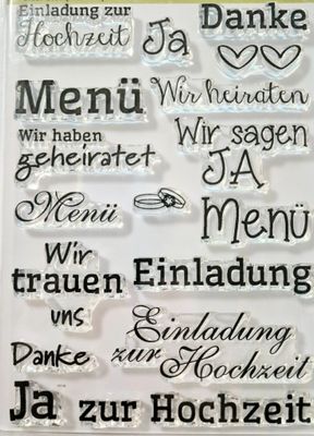 Hochzeitsstempel Texte