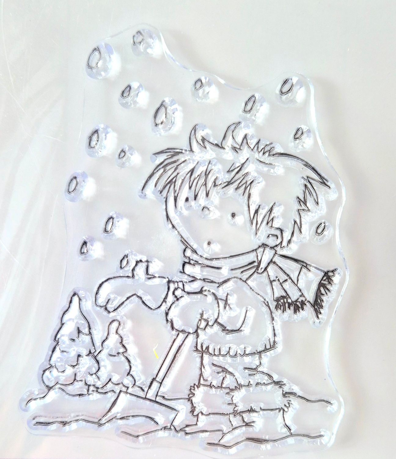 Endlich Schnee Stempel