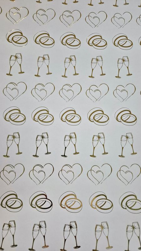 Hochzeit weiß mit gold foliert DinA4 Hochzeit weiß mit gold foliert DinA4