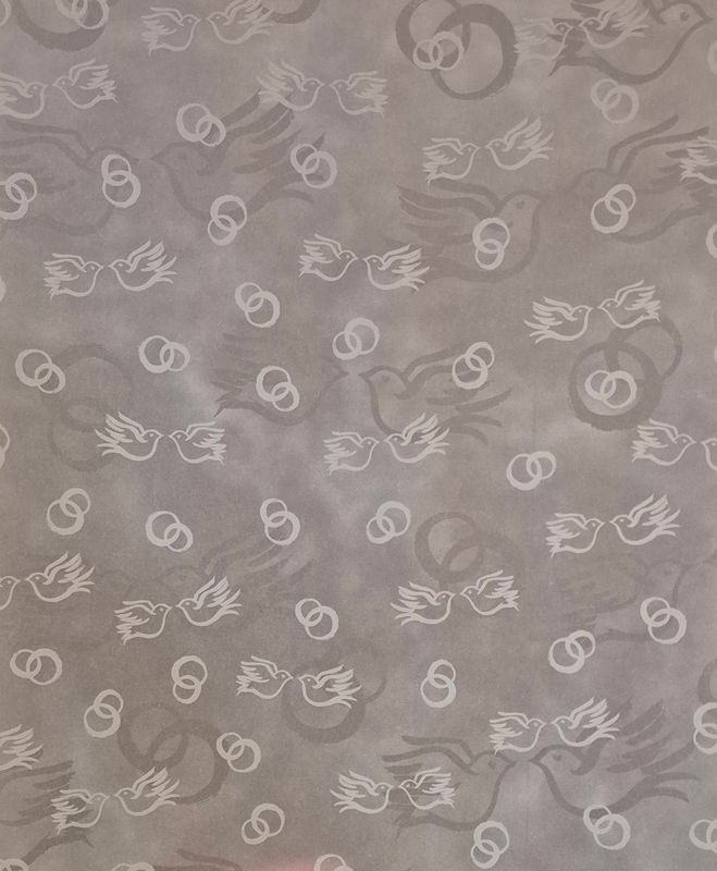Transparentpapier Tauben mit Eheringen DinA4 Transparentpapier Tauben mit Eheringen DinA4