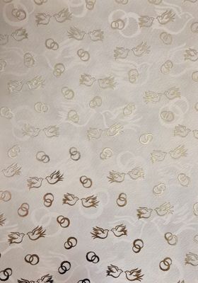 Tauben und Eheringe creme/gold DinA4 Tauben und Eheringe creme/gold DinA4