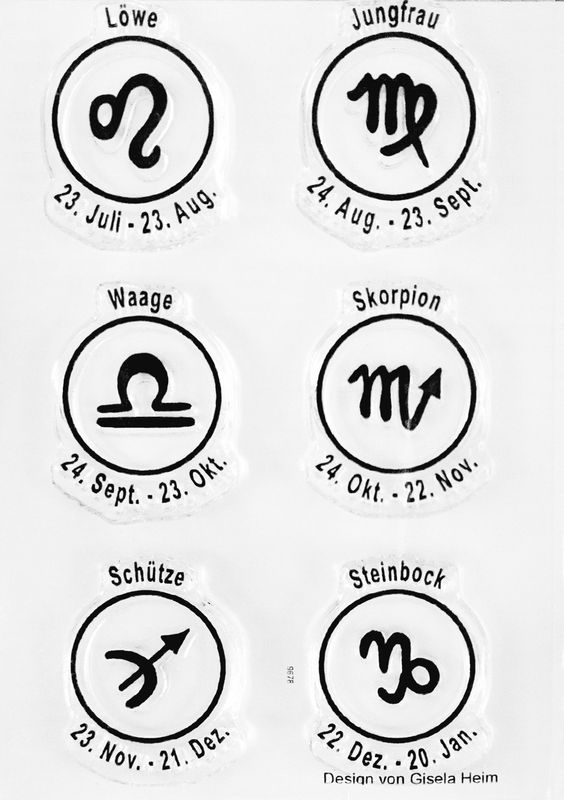 Sternzeichen Stempel 3