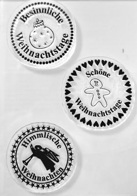 runde Weihnachtsstempel