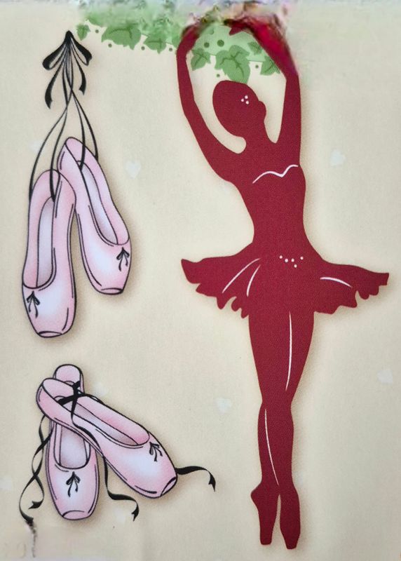 Ballerina und Ballettschuhe