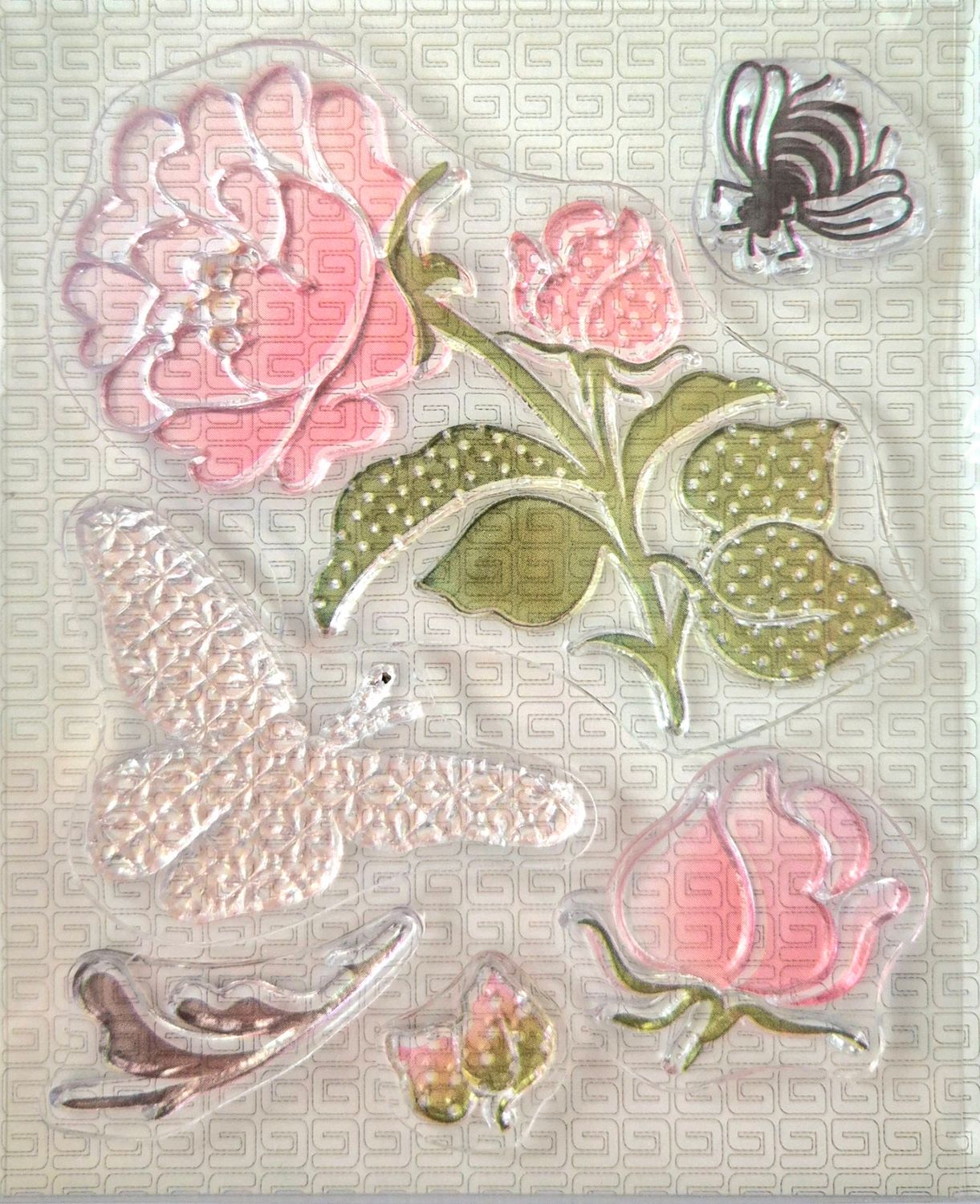 Rosen Stempel Set mit Biene