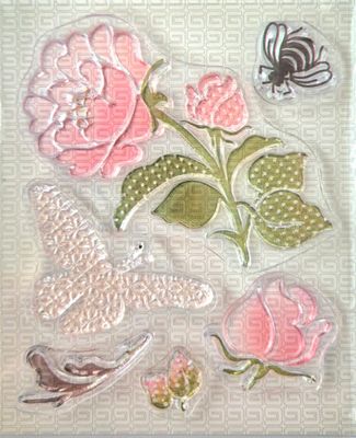 Rosen Stempel Set mit Biene