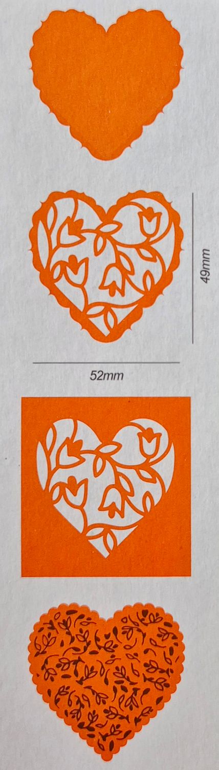 Herz Floral Stempel und StanzeI