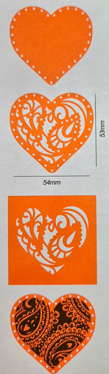 Paisley Herz Set