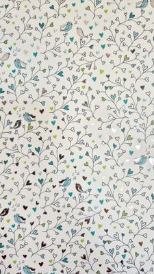 Vogel Hochzeit türkis/Silber DinA4 Vogel Hochzeit türkis/Silber DinA4