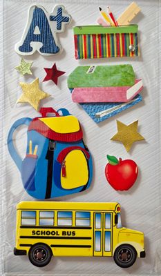 Endlich Schulkind 3 D Sticker