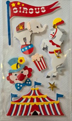 Zirkus 3 D Sticker