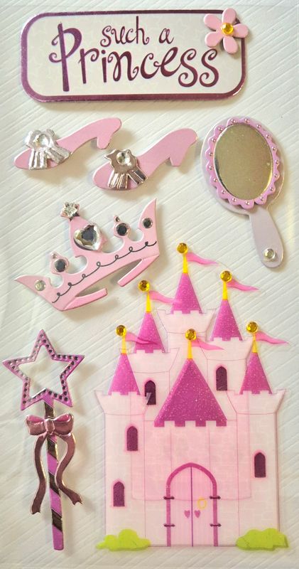 Prinzessin 3 D Sticker