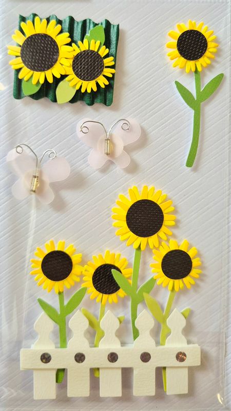 Sonnenblumen 3 D Sticker