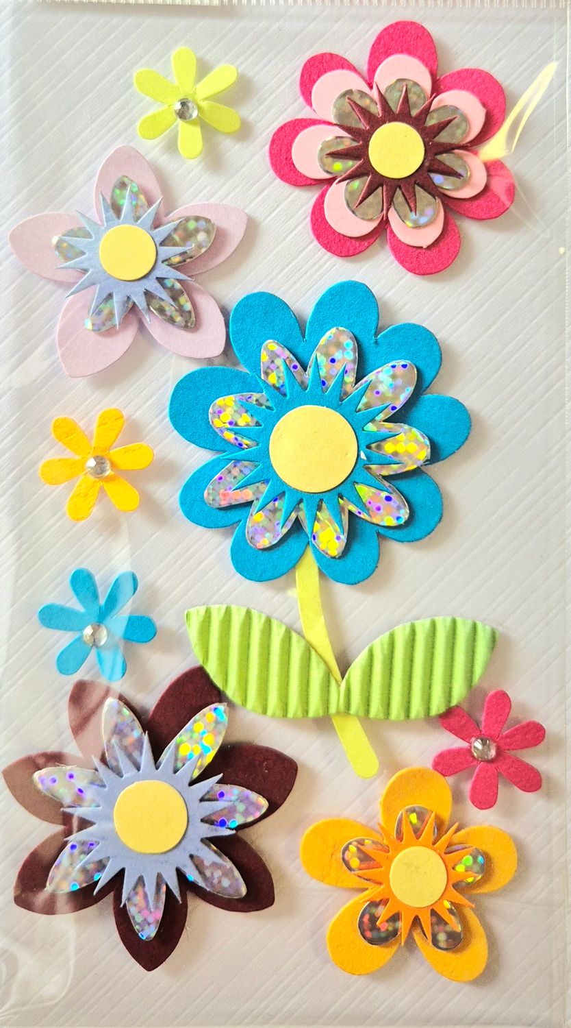Blumen 3 D Sticker