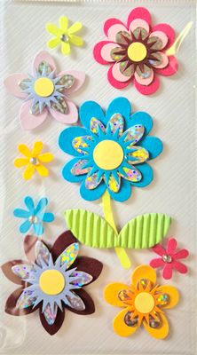 Blumen 3 D Sticker