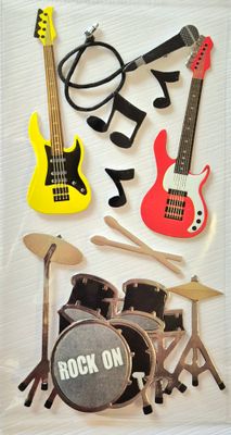 Rock Band 3 D Sticker