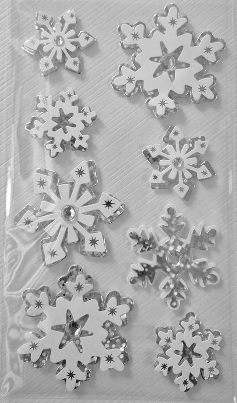 Eiskristalle 3 D Sticker