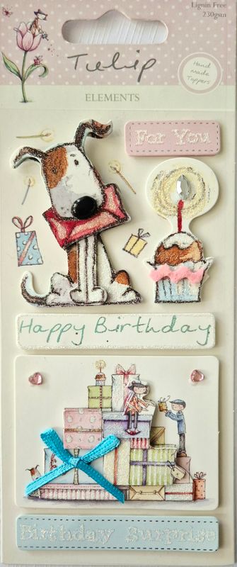 Happy Birthday for you 3 D Sticker