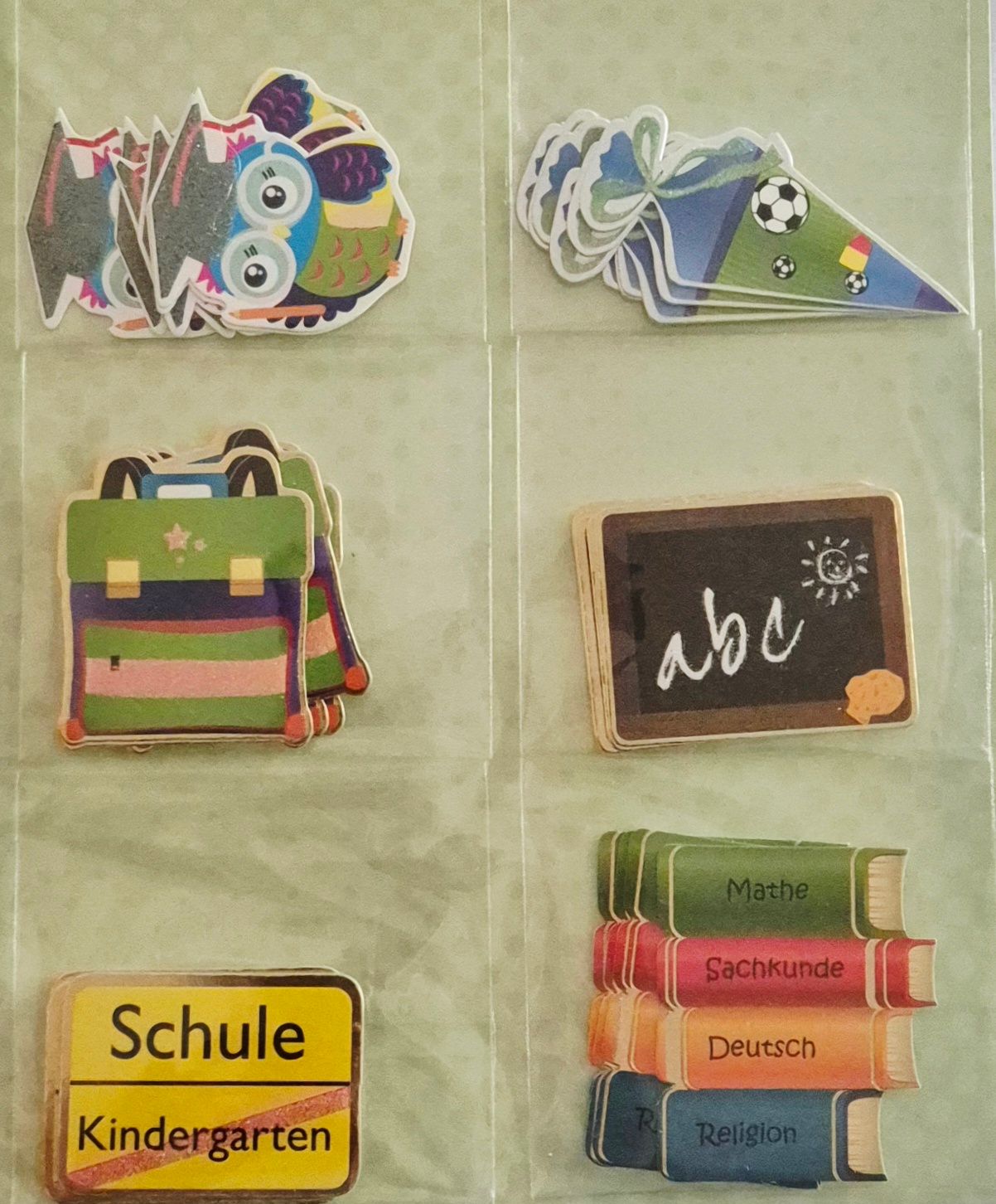 Schulkind Papier Deko Elemente