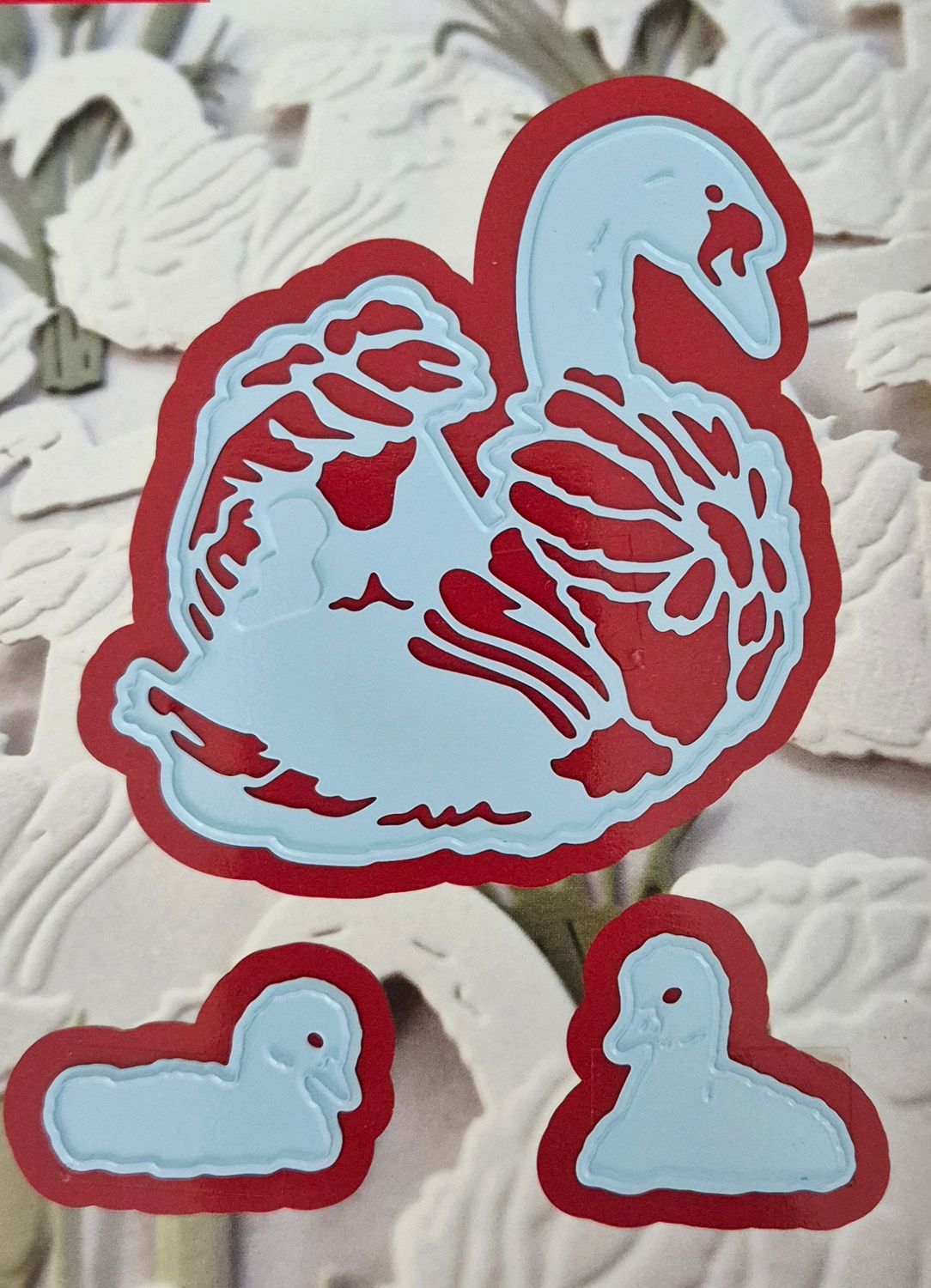 Schwan mit Küken Stanzen Set