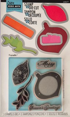 Weihnachtliche Ornamente Stempel und Konturen Stanzen