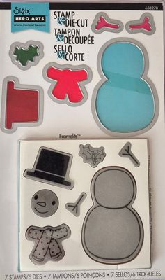 Schneemann Stempel und Konturen Stanze Schneemann Stempel und Konturen Stanze