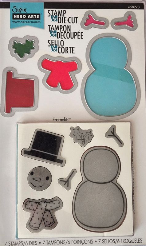 Schneemann Stempel und Konturen Stanze Schneemann Stempel und Konturen Stanze