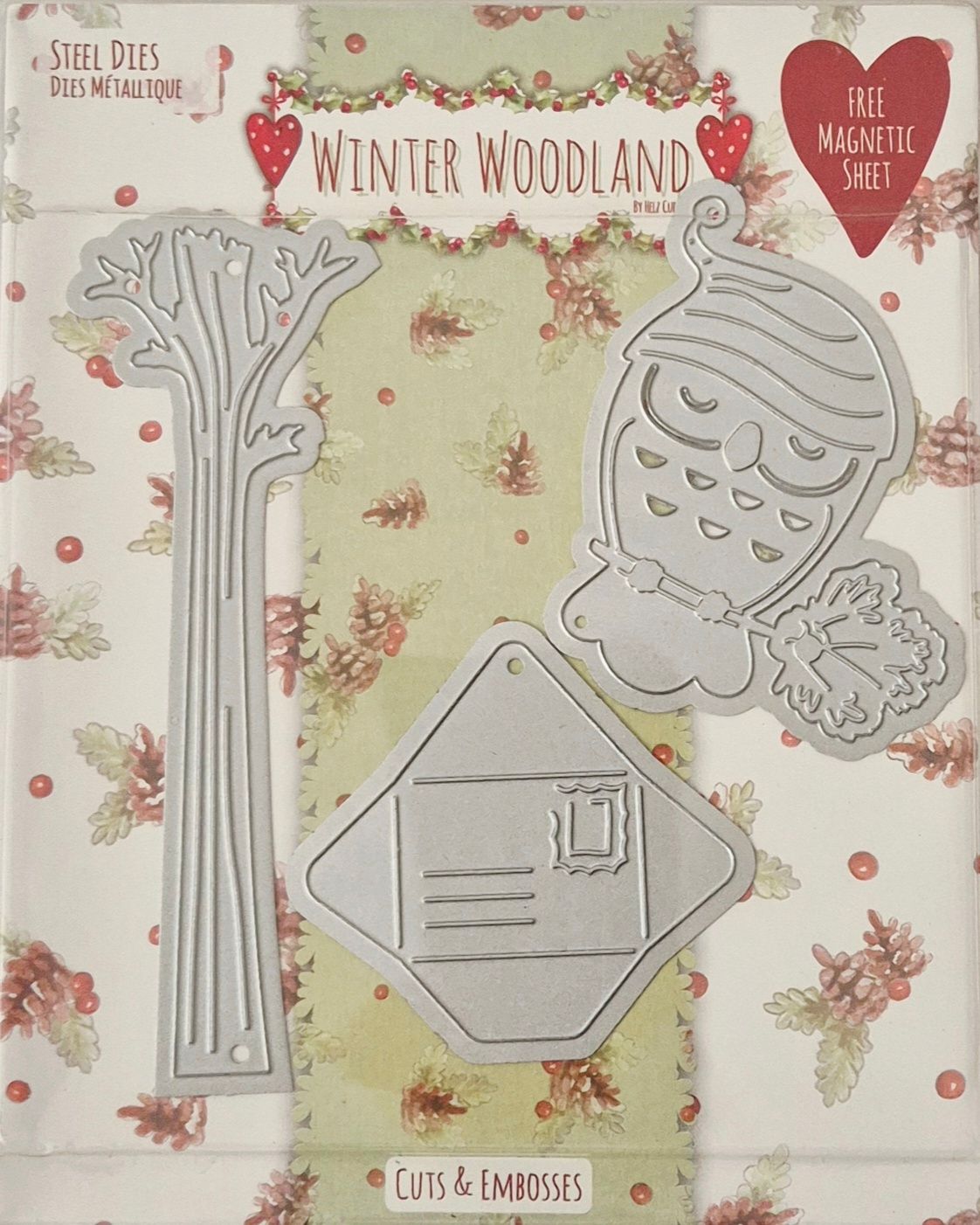 Eule Winter Woodland Stanzen Set