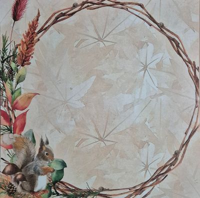 Herbstkranz Scrapbook Papier Herbstkranz Scrapbook Papier