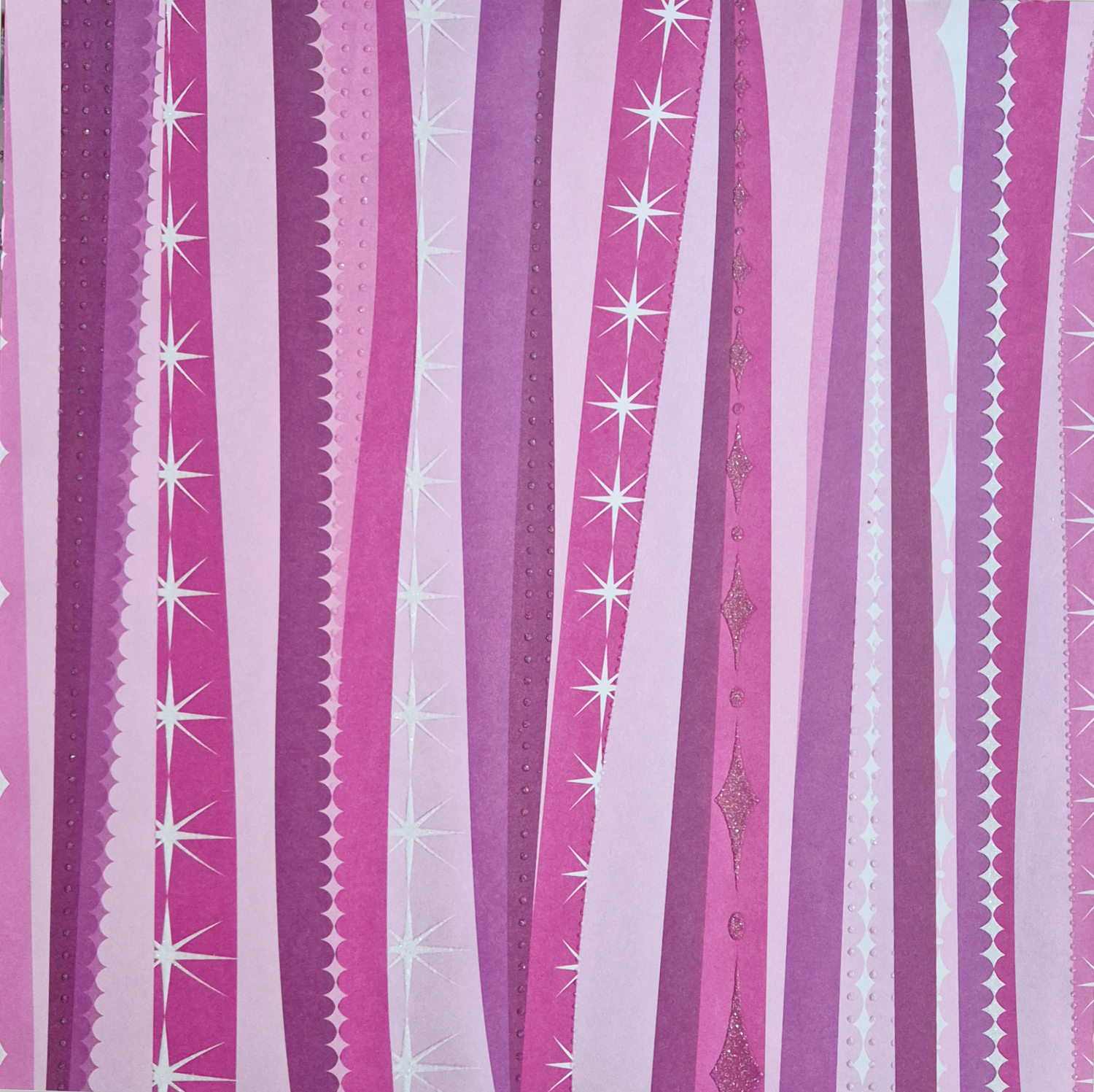 Ein Traum in rosa mit Glimmer Scrapbook Papier