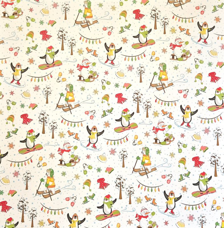 Winterspaß Scrapbook Papier Winterspaß Scrapbook Papier