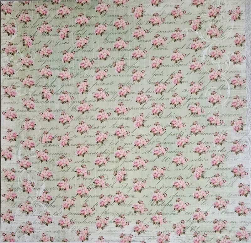 kleine Rosen Scrapbook Papier