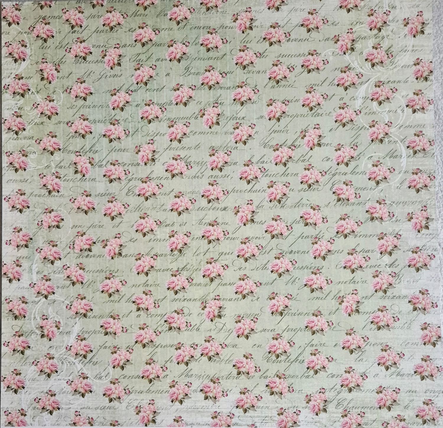 kleine Rosen Scrapbook Papier