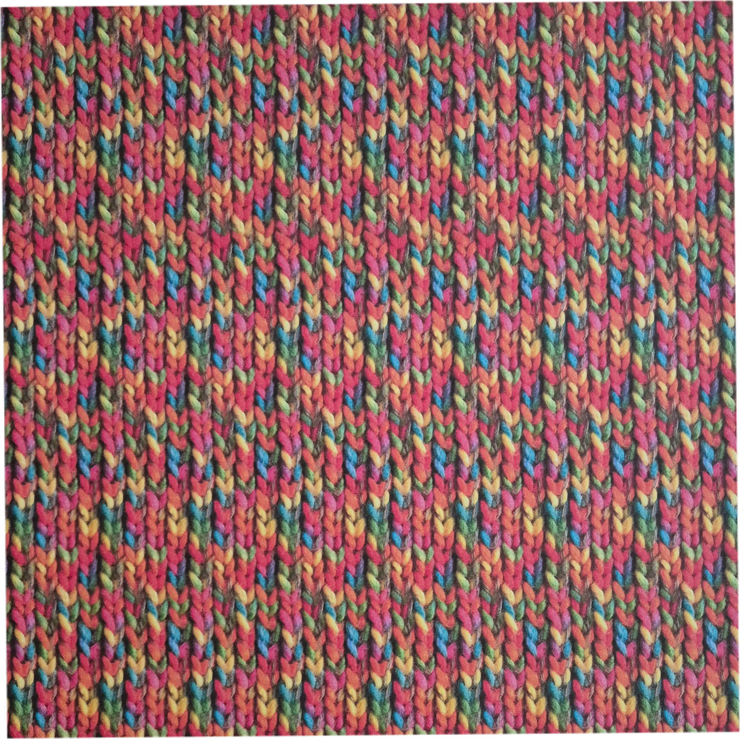 Buntes Strickmuster Scrapbook Papier