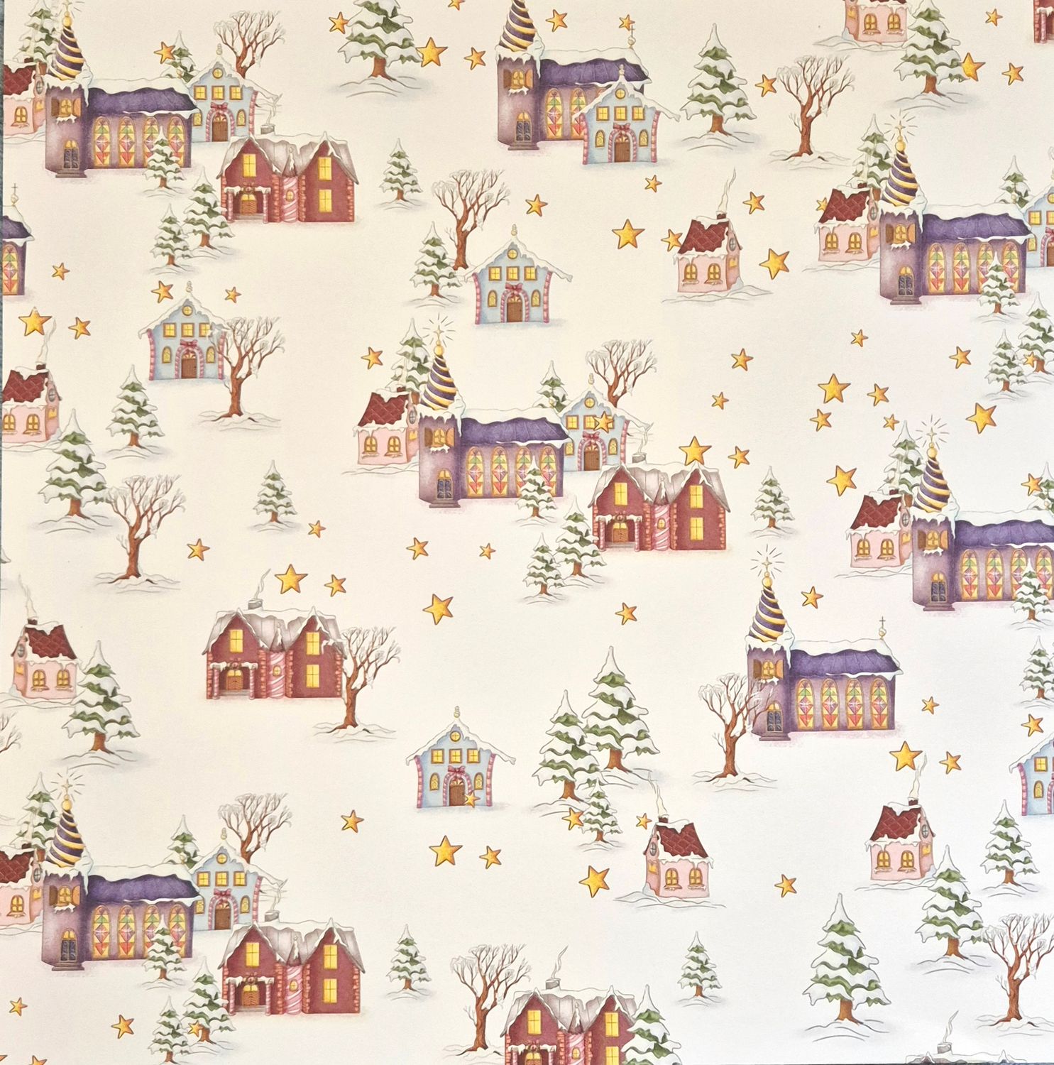 Winterdorf Scrapbook Papier