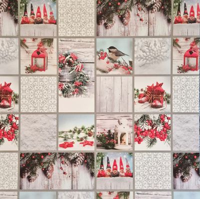 Winterzauber rot Scrapbook Papier Winterzauber rot Scrapbook Papier