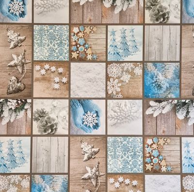 Winterzauber blau Scrapbook Papier Winterzauber blau Scrapbook Papier