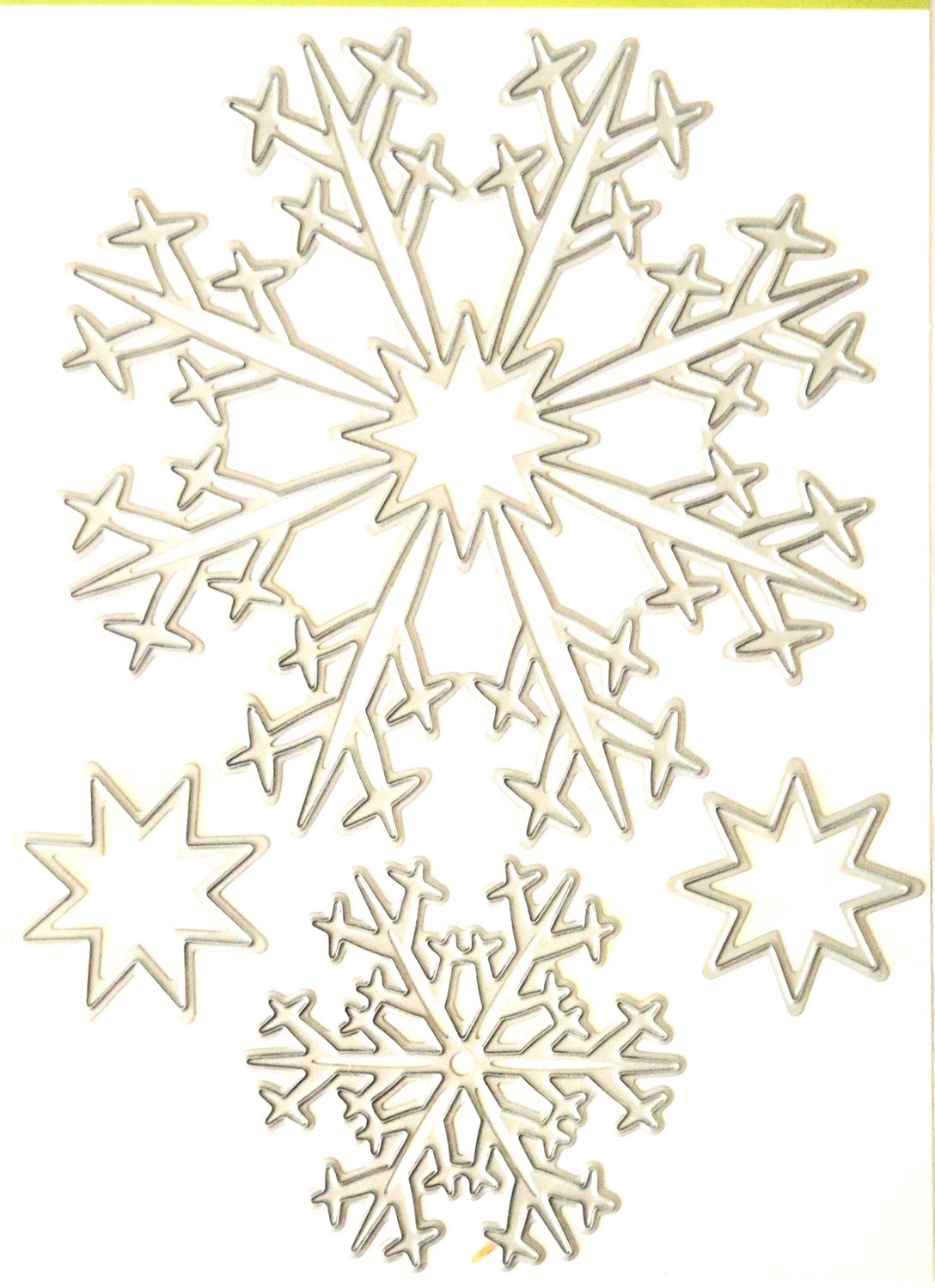 Schneeflocken und Sterne Set
