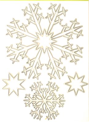 Schneeflocken und Sterne Set