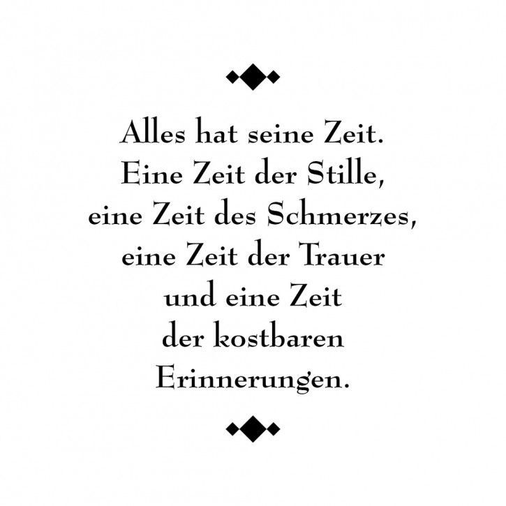 Alles hat seine Zeit Stempel Set
