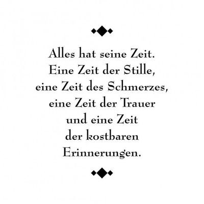 Alles hat seine Zeit Stempel Set