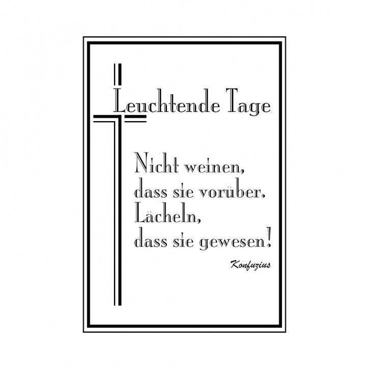 Leuchtende Tage von Konfuzius Stempel