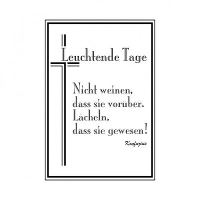 Leuchtende Tage von Konfuzius Stempel