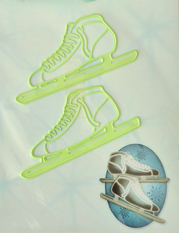 Schlittschuhe Stanzen Set